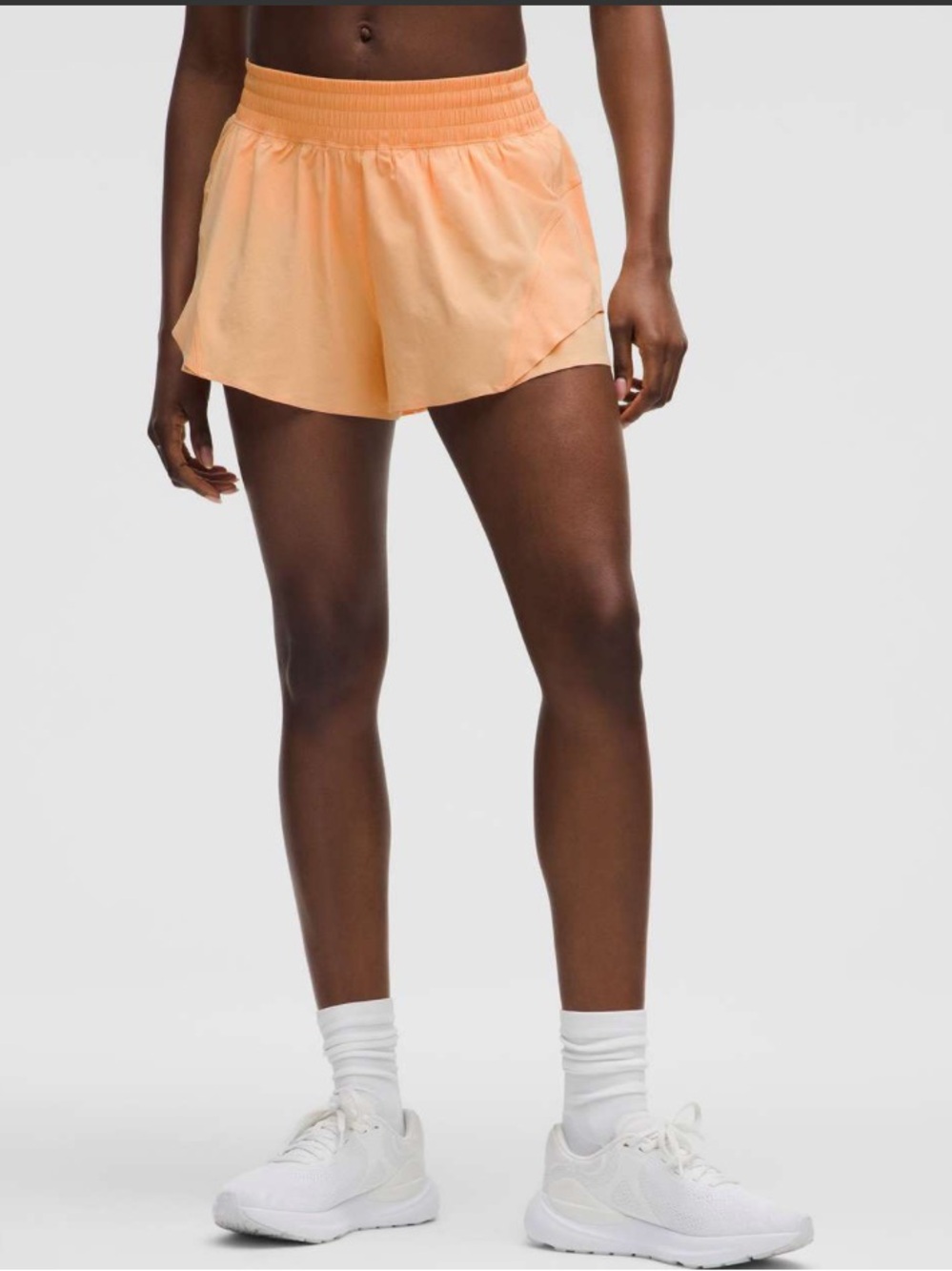 Lululemon Shake It Out High-Rise Running Shorts - Rock Melon - Size XL